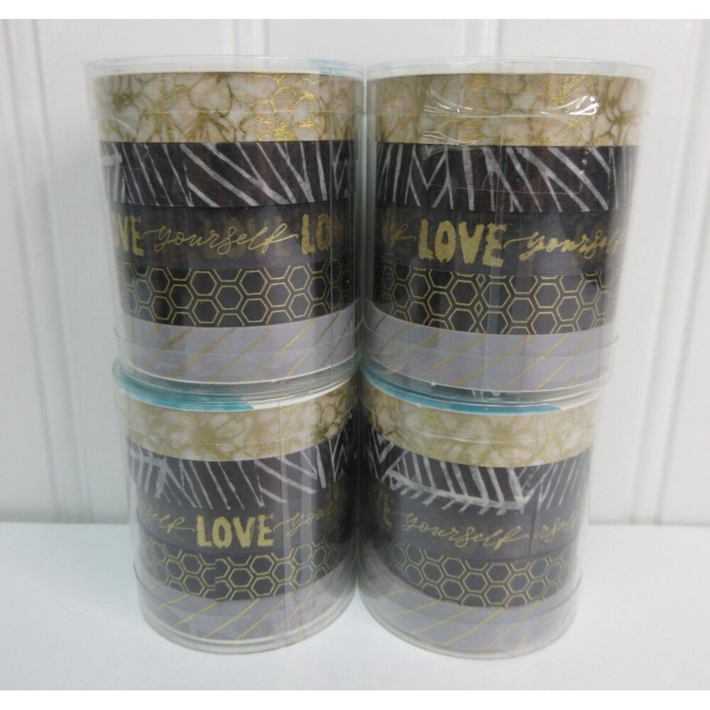 Lot 4 Washi Tape Rolls 5 Pk Multicolor 0.39"x 5Yd ea Total 20 rolls Pen + Gear